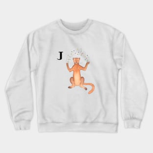 J is for Jaguarundi Crewneck Sweatshirt